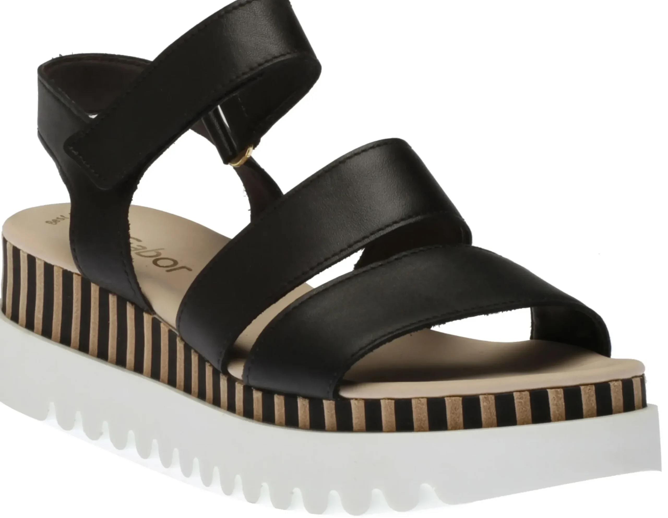 New Gabor 2 Band Sandal Black