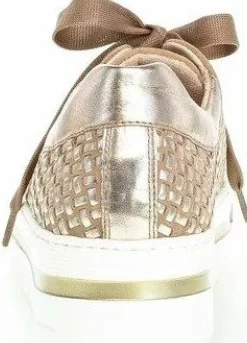 Discount Gabor 66.499.30 Florenz Taupe Gold Metallic Platform Sneaker