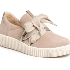 Hot Gabor 43.333.12 Taupe Suede Slip-On Sneaker