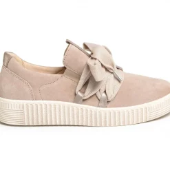 Hot Gabor 43.333.12 Taupe Suede Slip-On Sneaker