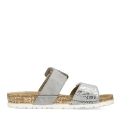 Hot Rieker 2 Velcro Slide Grey