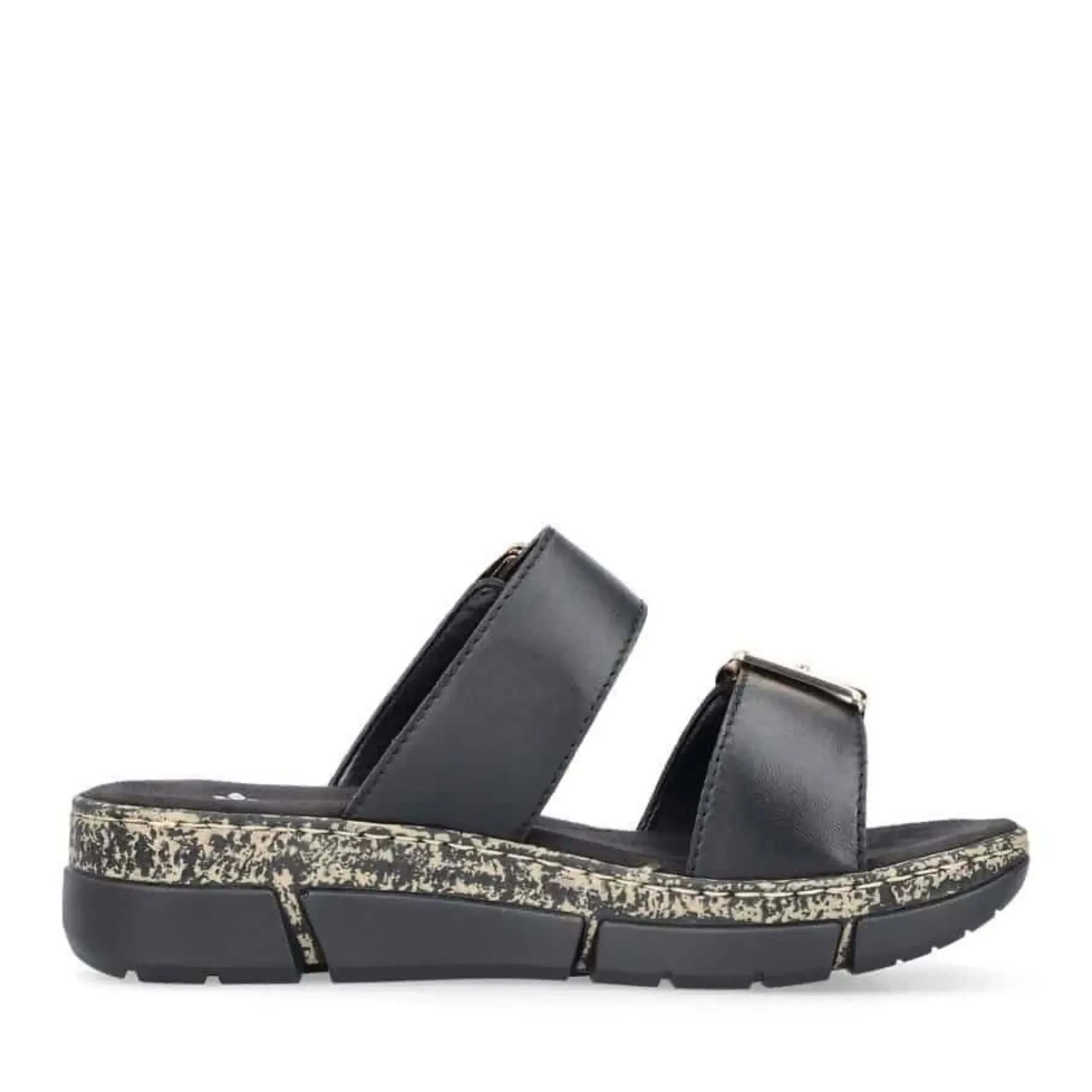Rieker 2 Velcro Strap Black