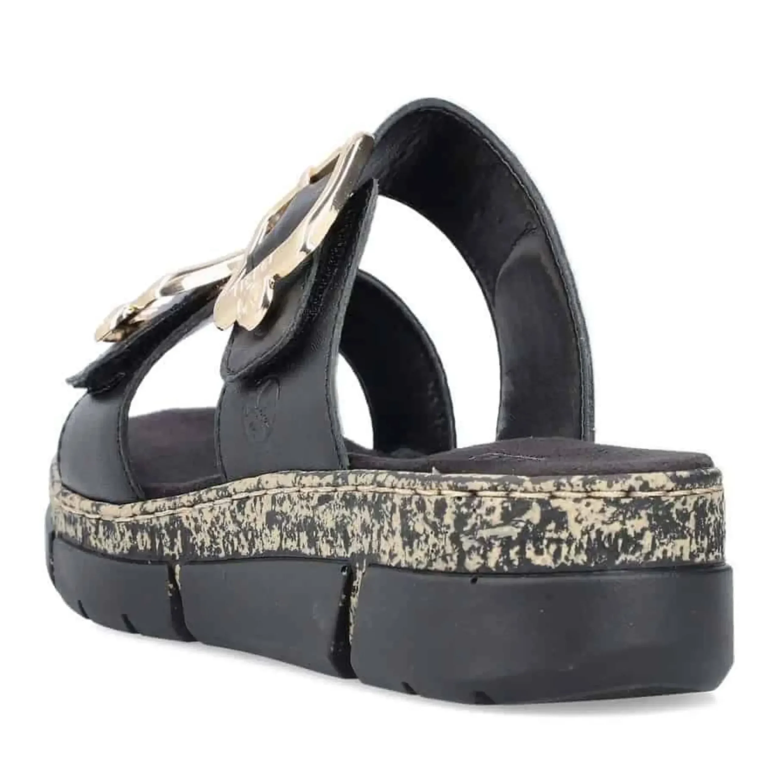 Rieker 2 Velcro Strap Black