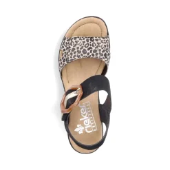 Outlet Rieker 2 Velcro Strap Black