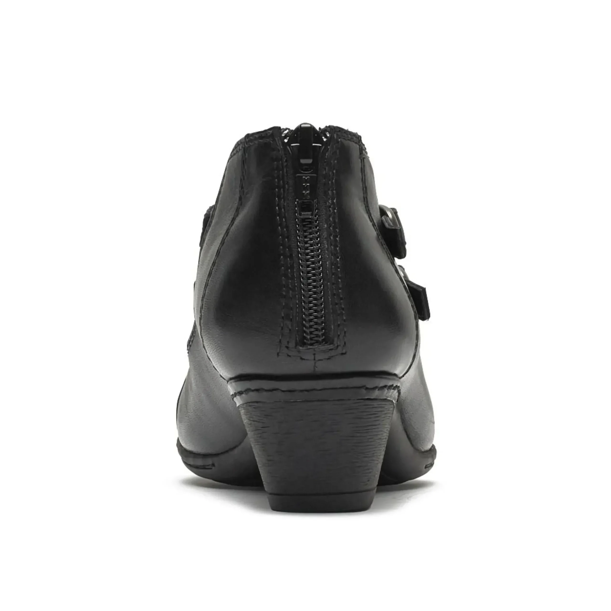 New Rockport Abbott Curvy Black Leather Heel