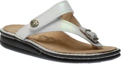 Online Finn Comfort Alexandria White Leather Thong Sandal