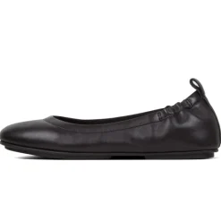 Discount Fit Flop Allegro Black Leather Ballet Flat