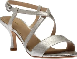 New Clarks Amali Buckle Silver
