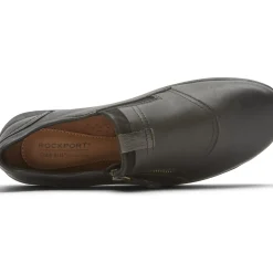 New Cobb Hill Amalie Black Leather Zipper Slip-On