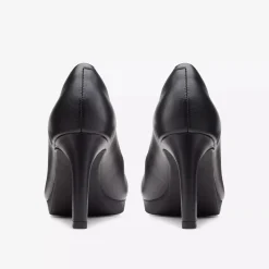 New Clarks Ambyr Joy Black Leather Dress Pump