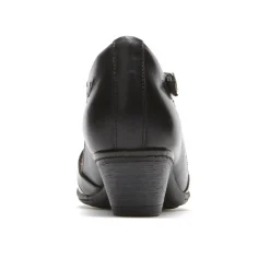 Cobb Hill Angelina Black T-Strap Low Heel