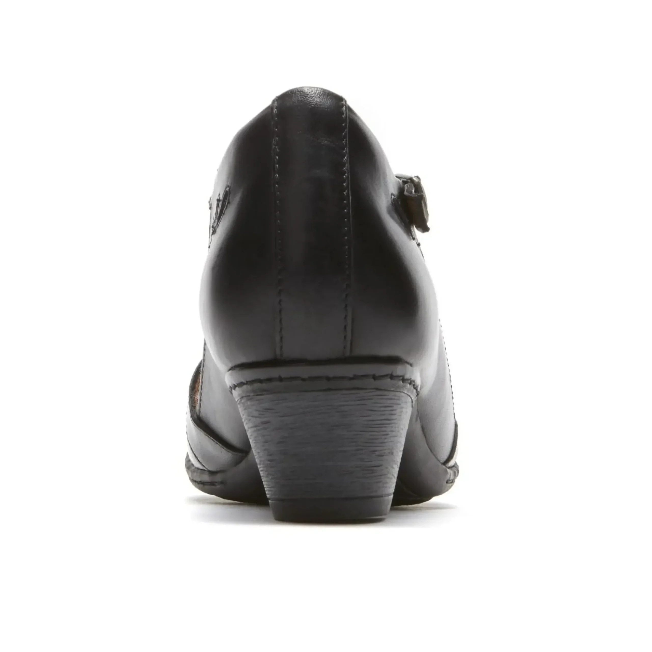 Cobb Hill Angelina Black T-Strap Low Heel