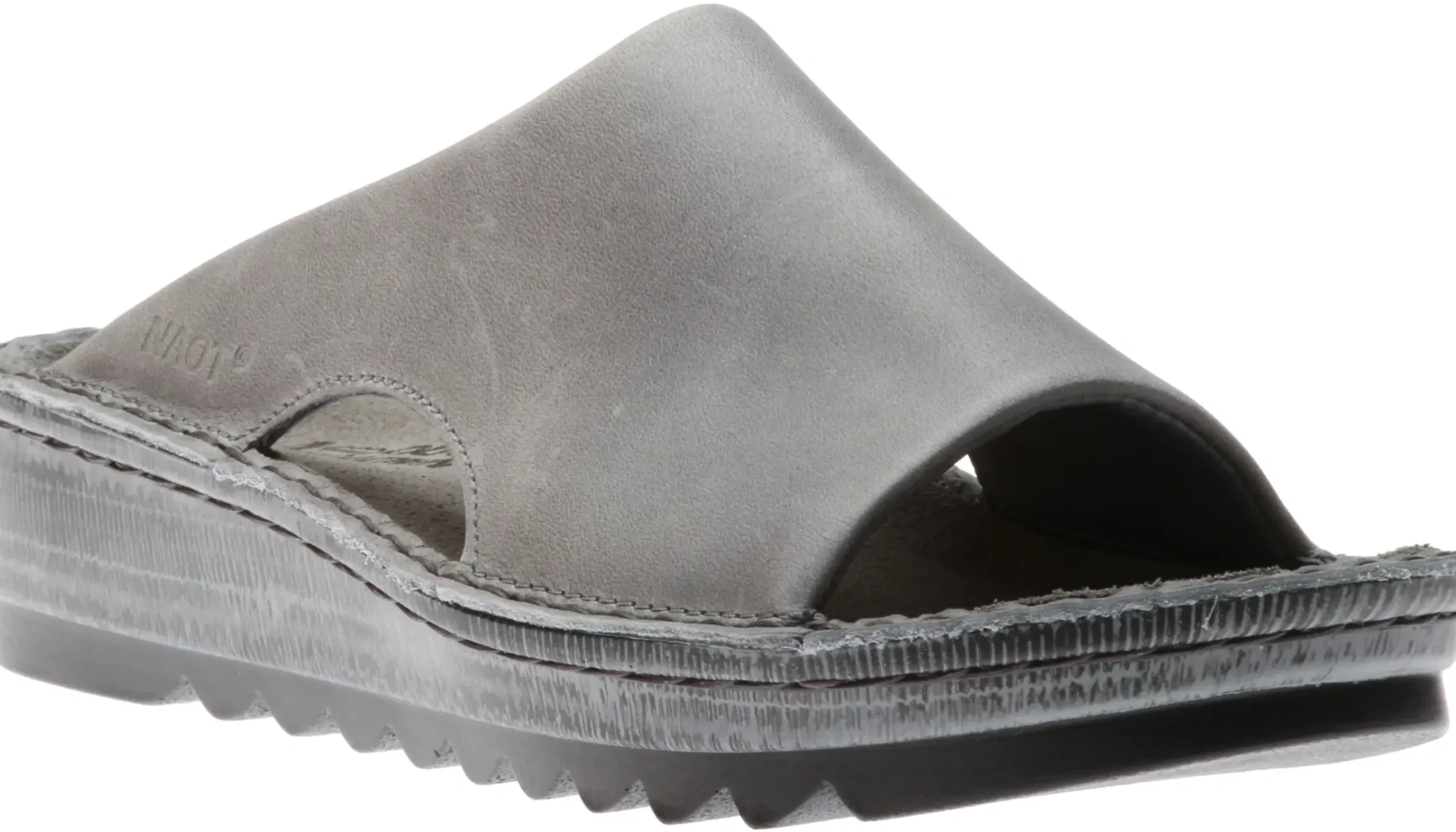 Best Naot Ardisia Grey Leather Slide Sandal