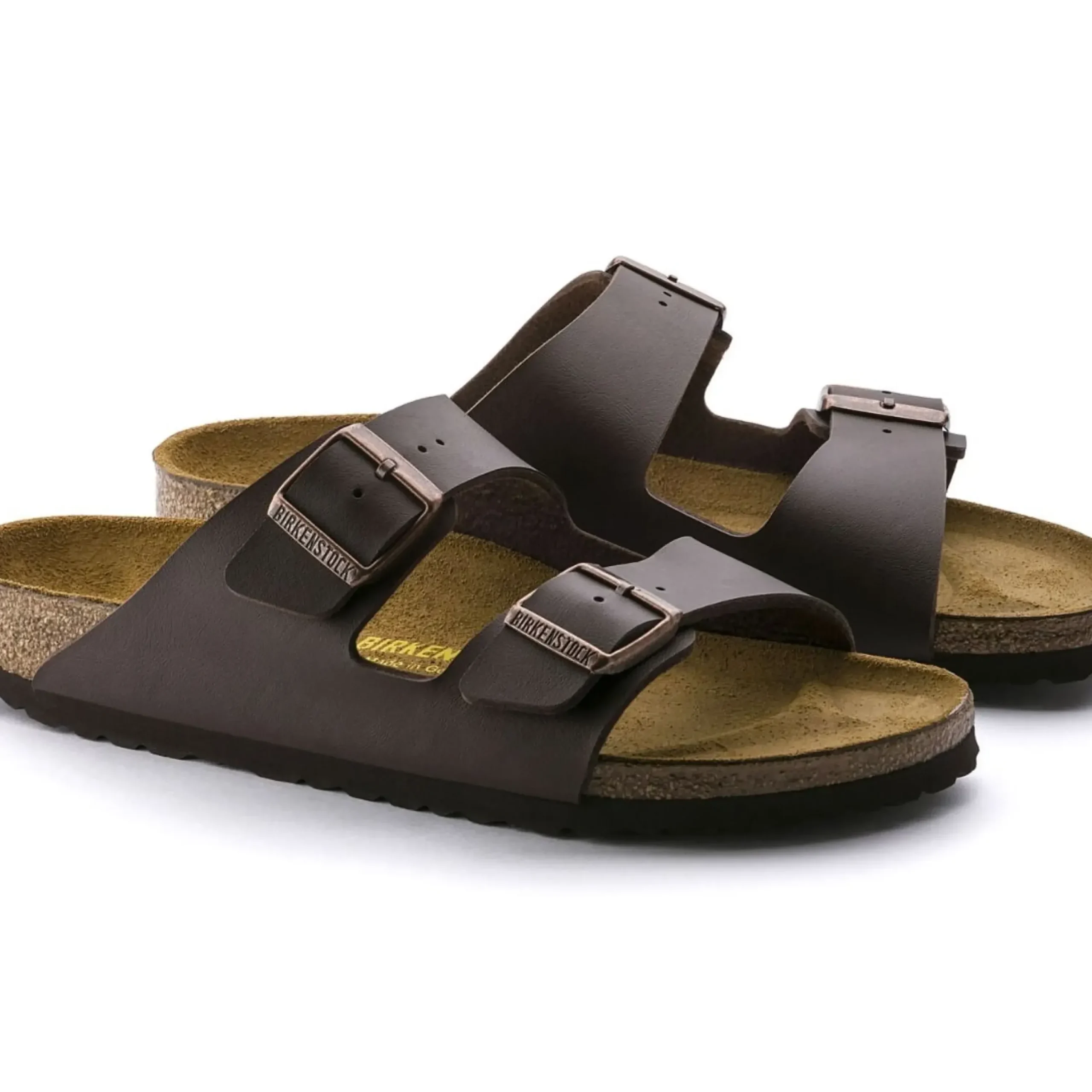 Best Birkenstock Arizona Birko-Flor Dark Brown Slide Sandal