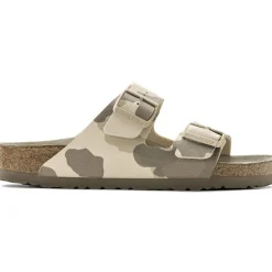 Hot Birkenstock Arizona Soft Footbed Desert Soil Camo Grey Slide Sandal