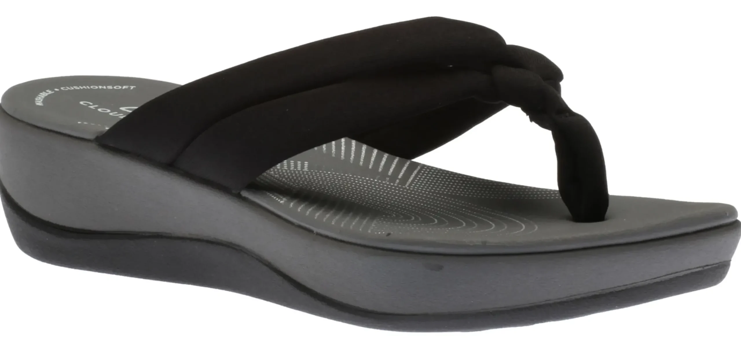 New Clarks Arla Kaylie Black Thong Sandal