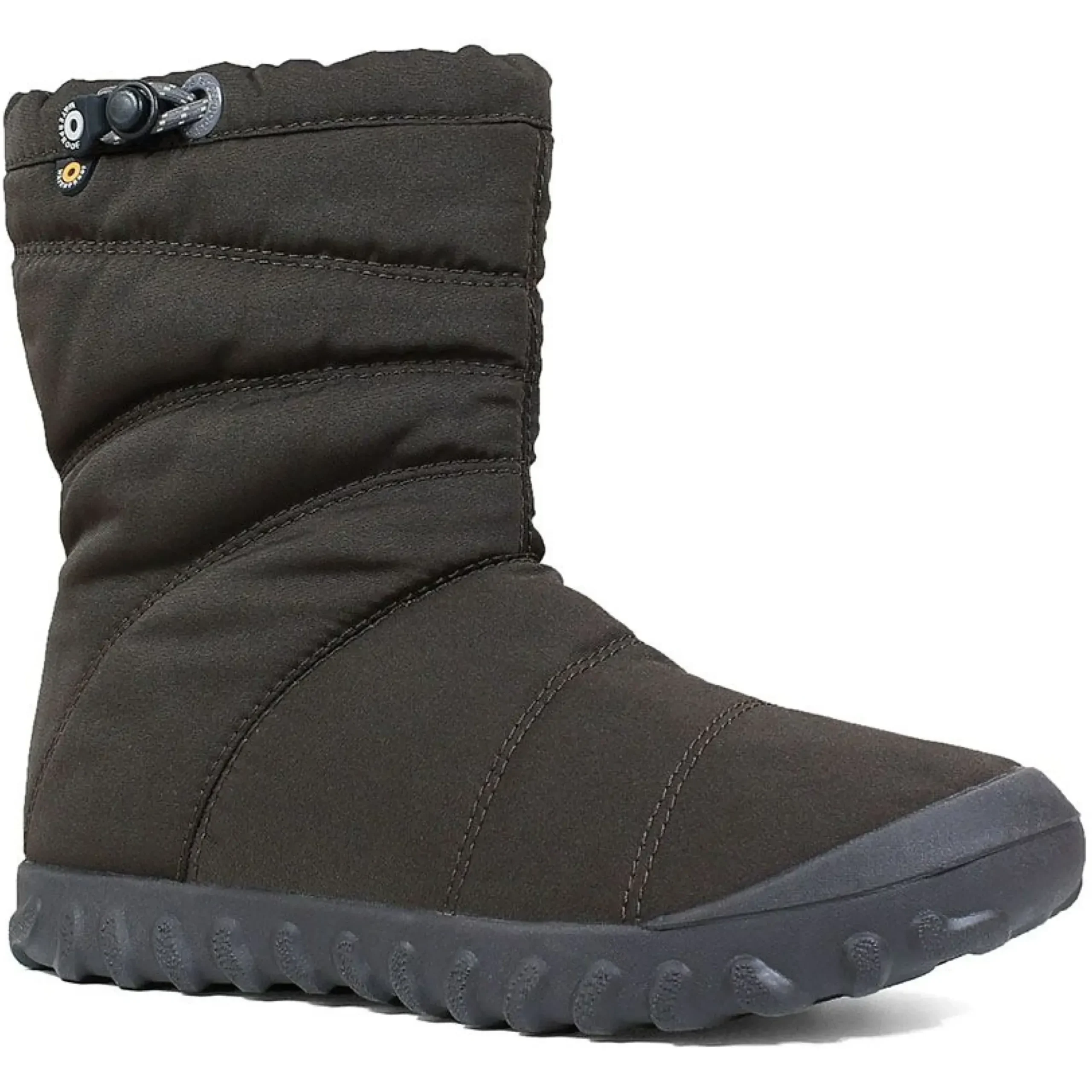 Clearance Bogs B Puffy Mid Black Women's Lightweight Insulated Boot
