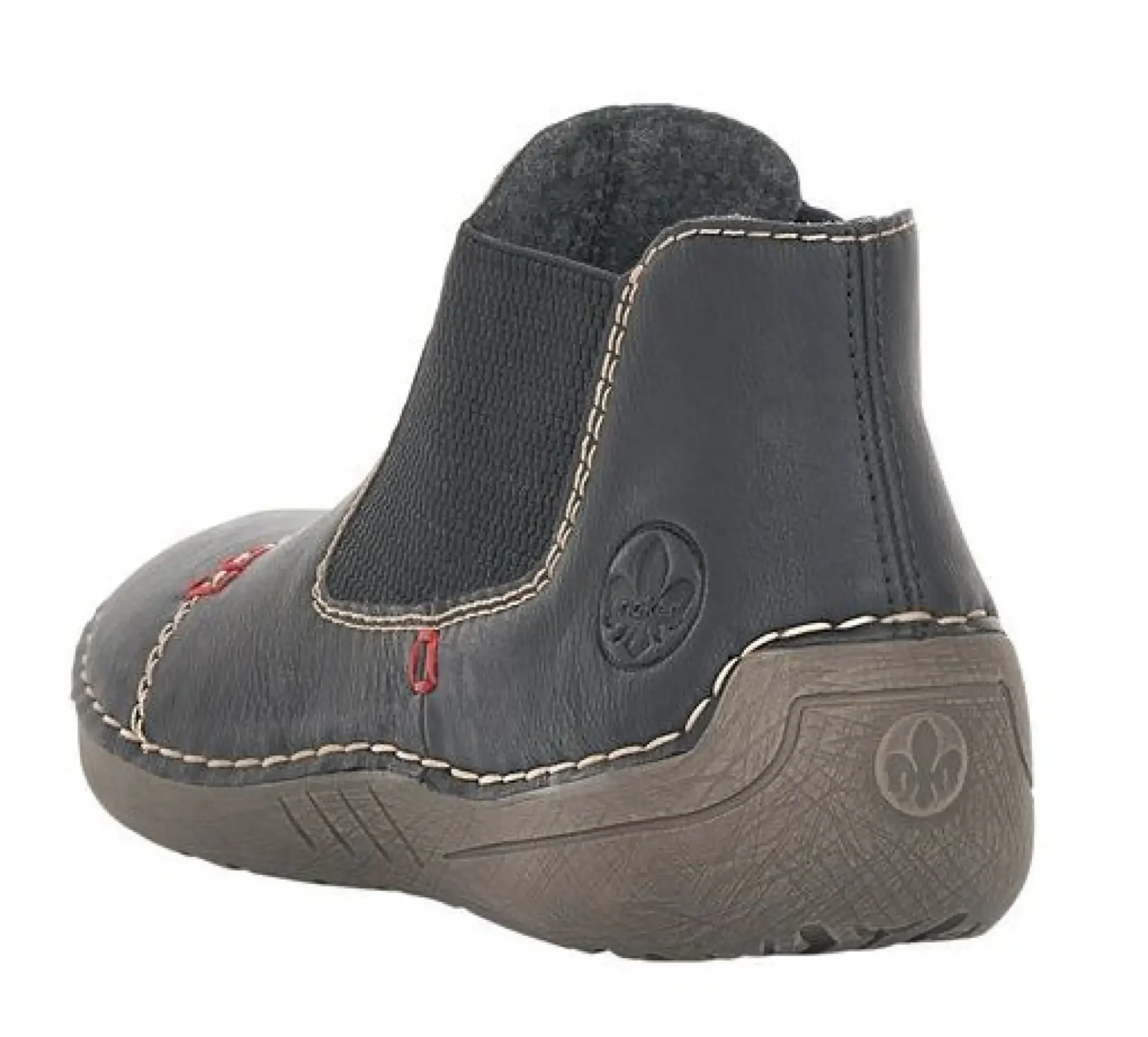 Best Rieker Belinga Black Slip-On Ankle Boot