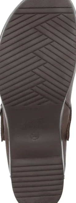 New Dansko Berry Brown Milled Burnished Leather Clog