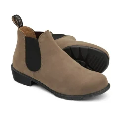 Online Blundstone 1974 - Women's Series Low Heel Stone Nubuck Leather Boot