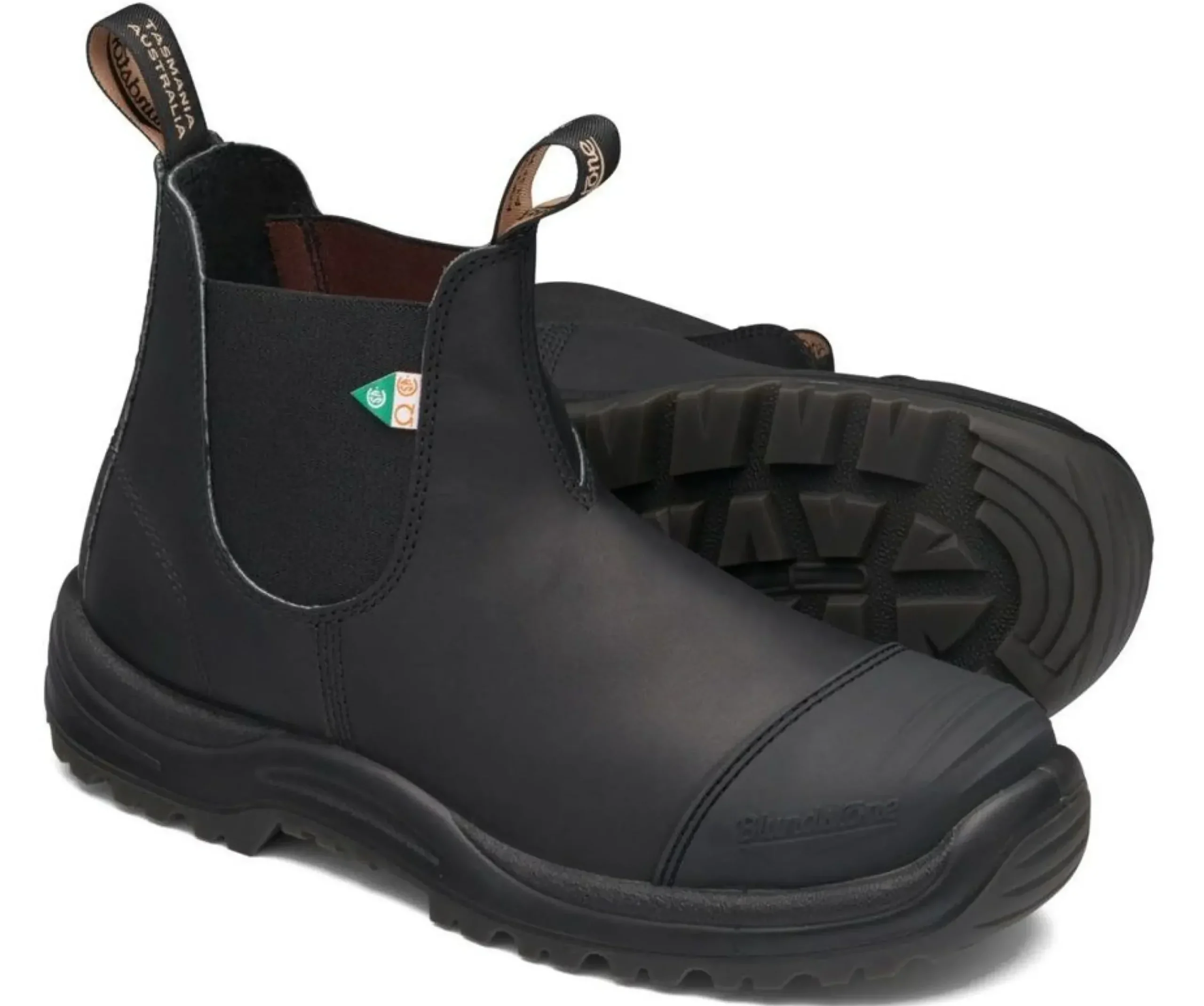 New Blundstone 168 - Work & Safety Rubber Toe Cap Black Boot