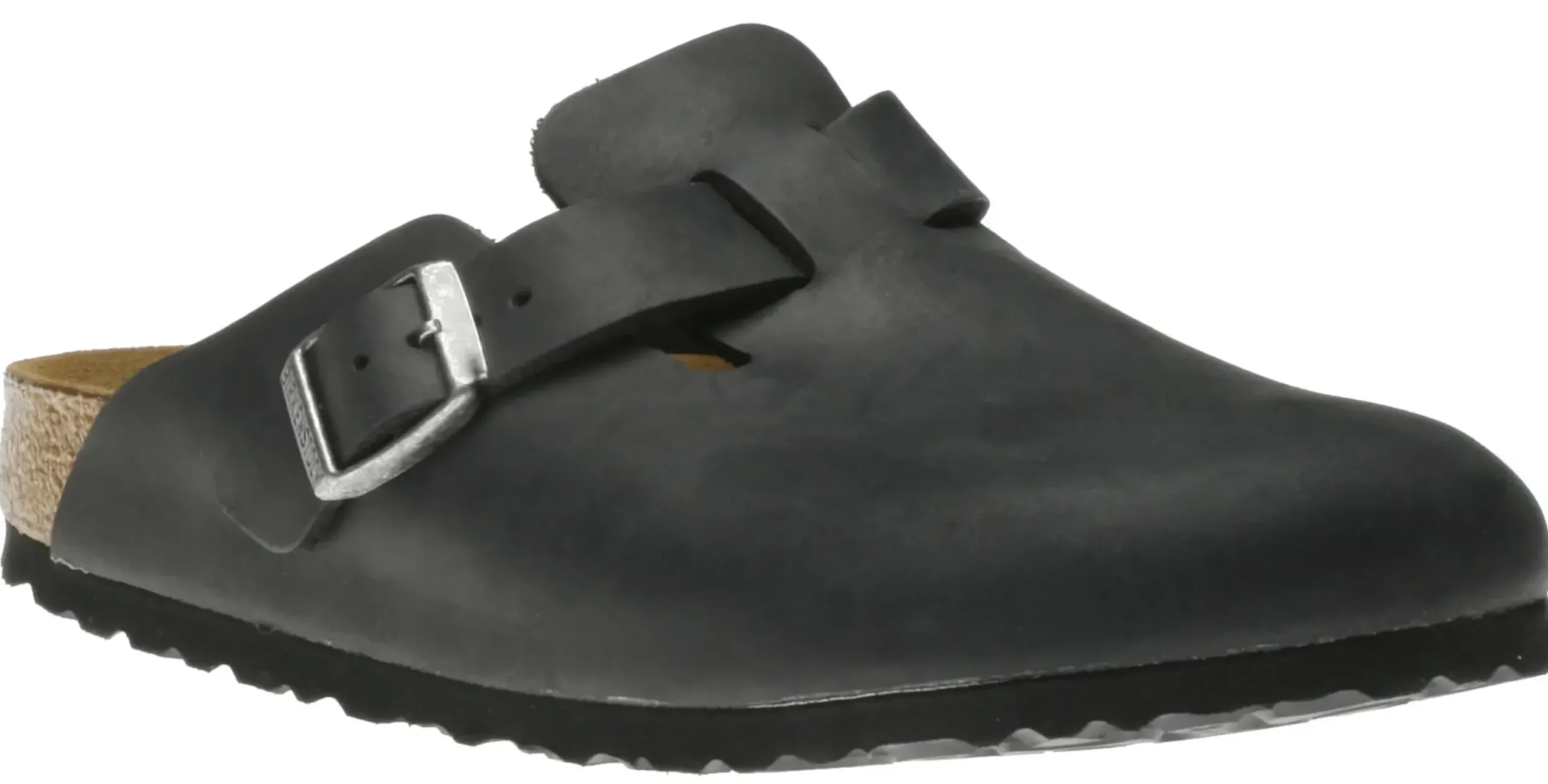 New Birkenstock Boston Black Oiled Leather Clog