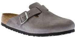 Sale Birkenstock Boston Iron Grey Oiled Leather Clog