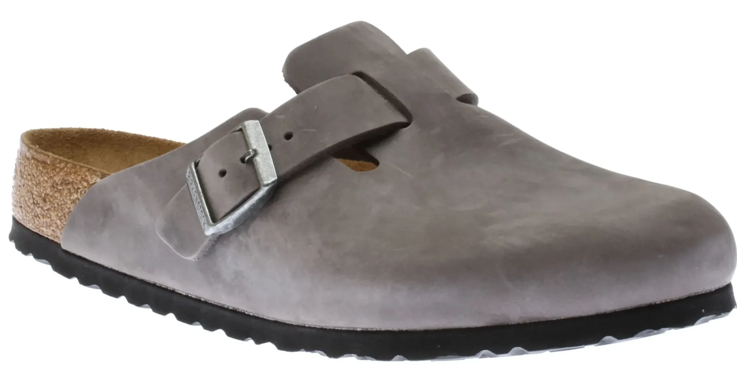 Sale Birkenstock Boston Iron Grey Oiled Leather Clog