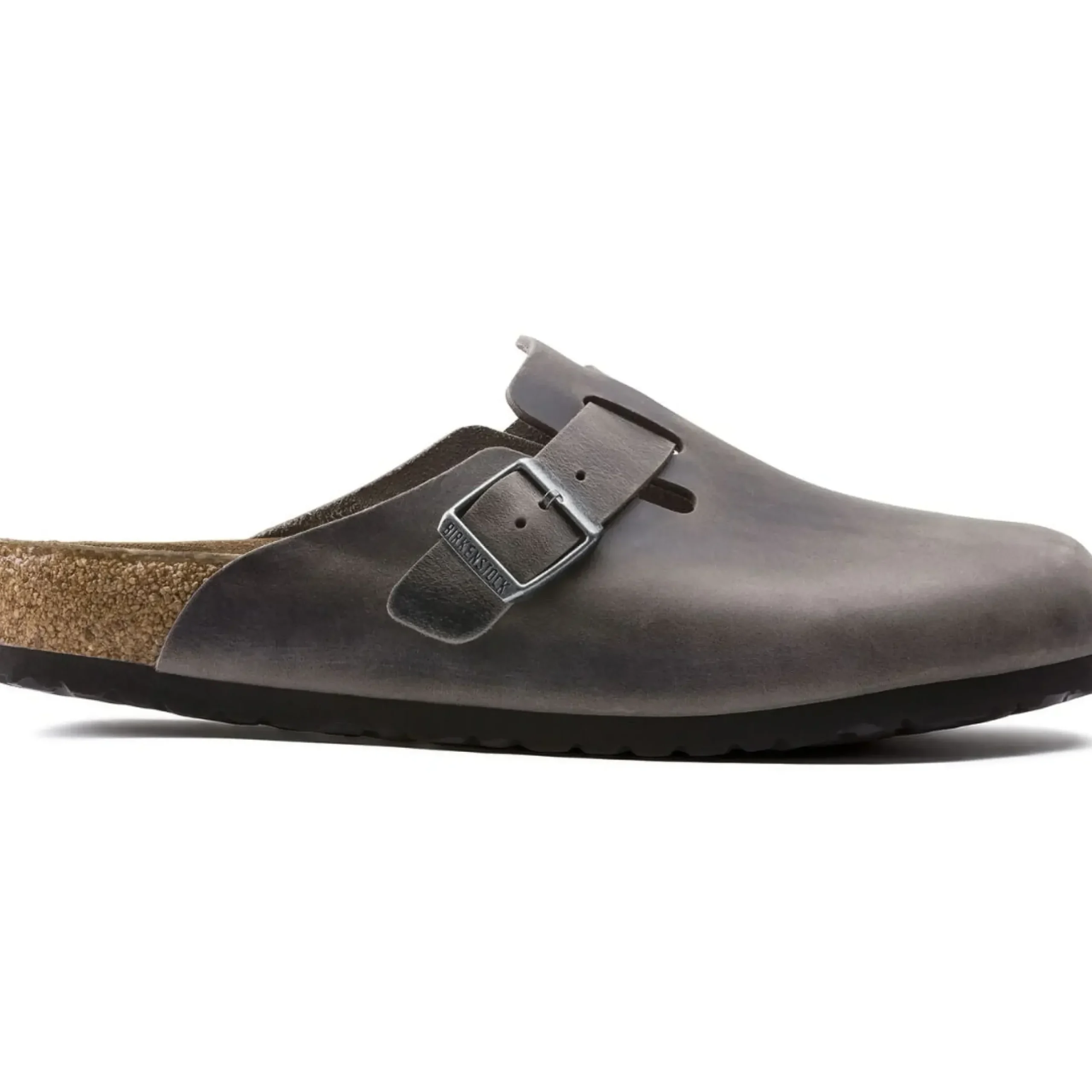 Sale Birkenstock Boston Iron Grey Oiled Leather Clog