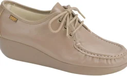 New SAS Shoes Bounce Mocha Leather Lace-Up Mocassin