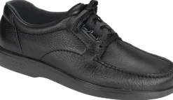 SAS Shoes Bout Time Black Leather Lace-Up Loafer