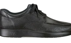 SAS Shoes Bout Time Black Leather Lace-Up Loafer