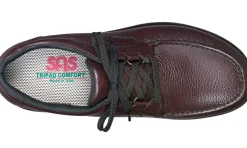 SAS Shoes Bout Time Cordovan Leather Lace-Up Loafer
