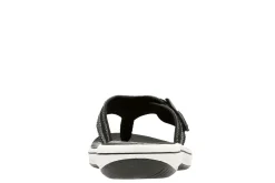 Clearance Clarks Breeze Sea Black Thong Sandal