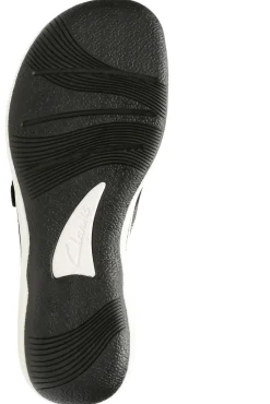 Clearance Clarks Breeze Sea Black Thong Sandal