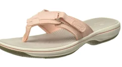 Clearance Clarks Breeze Sea Blush Pink Thong Sandal