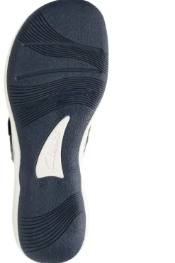 Discount Clarks Breeze Sea Navy Thong Sandal
