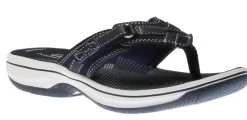 Discount Clarks Breeze Sea Navy Thong Sandal