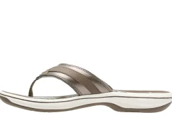 Discount Clarks Breeze Sea Pewter Thong Sandal
