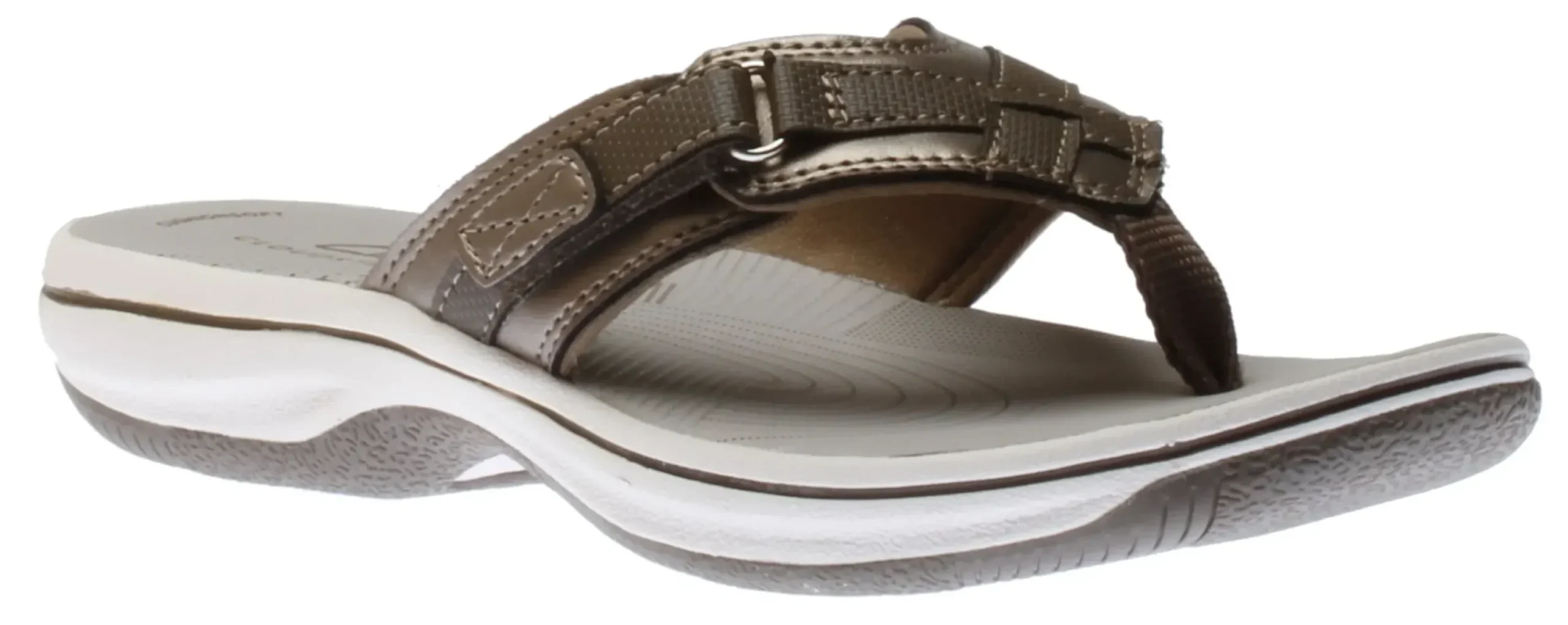 Discount Clarks Breeze Sea Pewter Thong Sandal