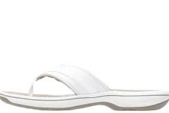 Clarks Breeze Sea White Thong Sandal