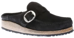 Outlet Birkenstock Buckley Black Suede Leather Clog