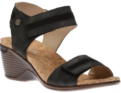 Hot Romika Calgary 03 Black Wedge Sandal
