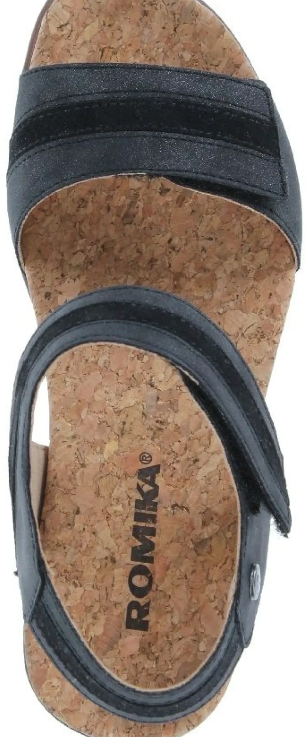 Hot Romika Calgary 03 Black Wedge Sandal