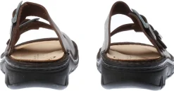 Hot Finn Comfort Cayman Men's Brown Leather Slide Sandal