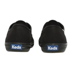 Hot Keds Champion Black Lace-Up Canvas Sneaker