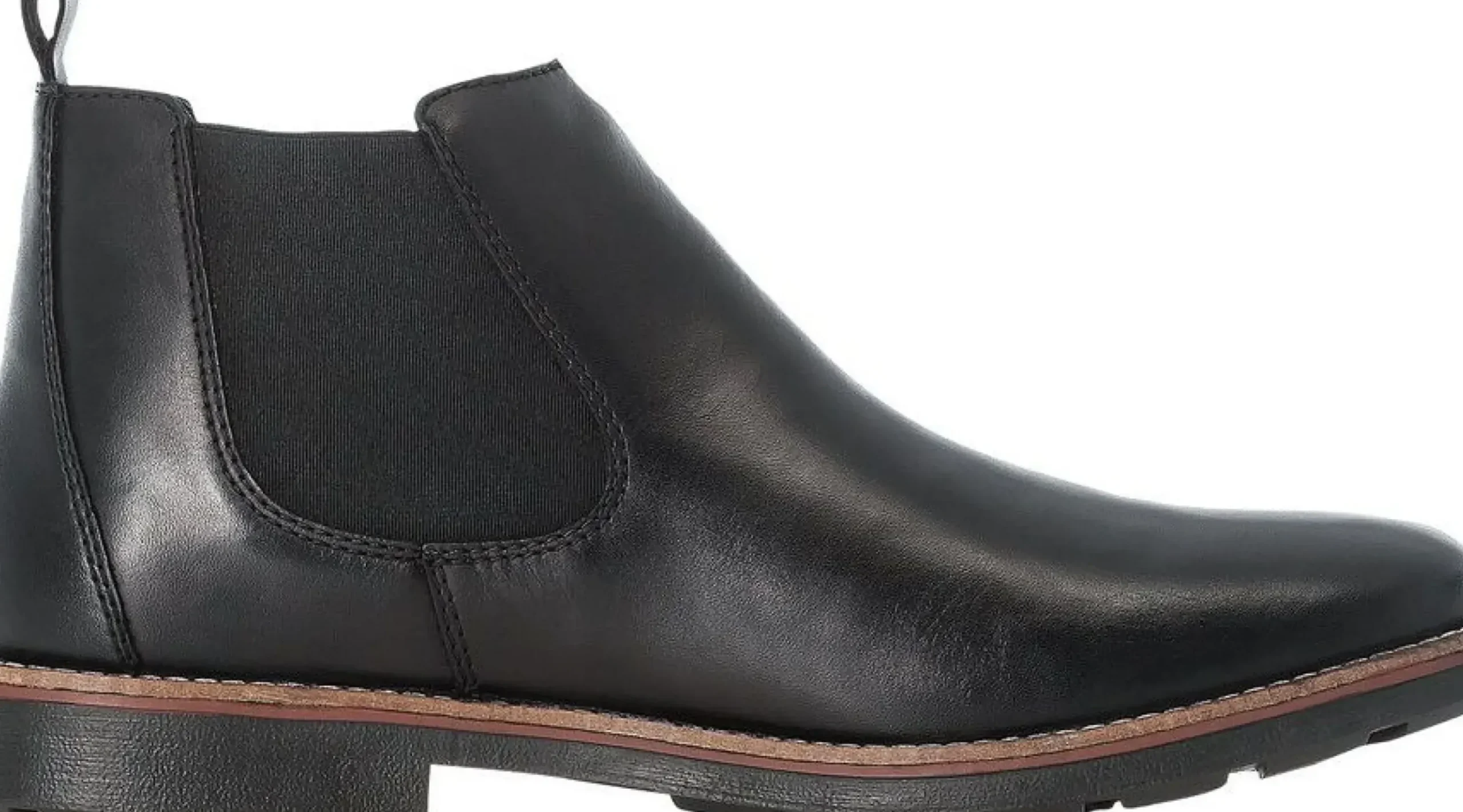 Rieker Clarino Black Leather Chelsea Boot