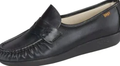 Sale SAS Shoes Classic Black Leather Slip-On Loafer