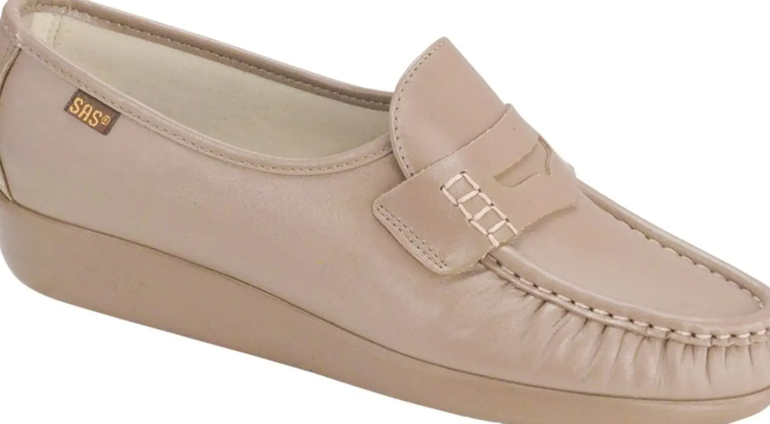 Sale SAS Shoes Classic Mocha Leather Slip-On Loafer