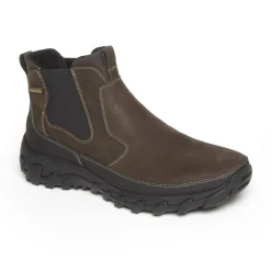 Sale Rockport Cold Springs Plus Dark Brown Leather Chelsea Boot